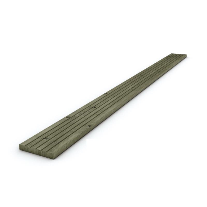 LAMES DE TERRASSE EN PIN CLASSE IV - 5 RAINURES LE M2