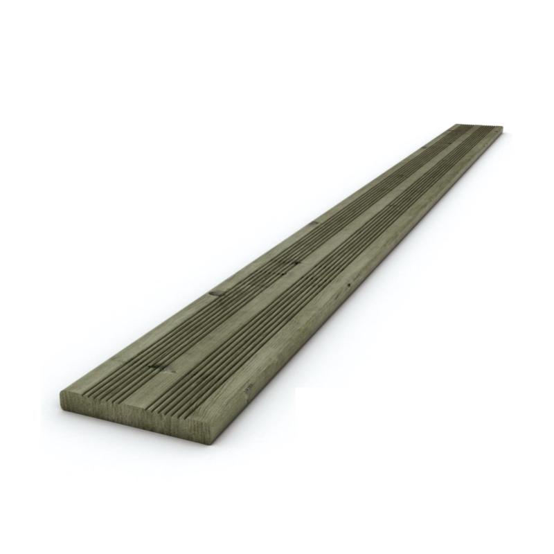 LAME DE TERRASSE EN PIN DOUBLE PEIGNE CLASSE IV LE M2
