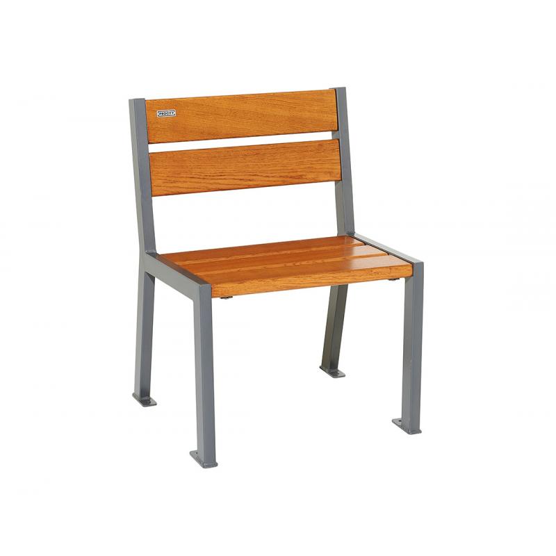 FAUTEUIL BOIS ET ACIER SILAOS 5 LAMES