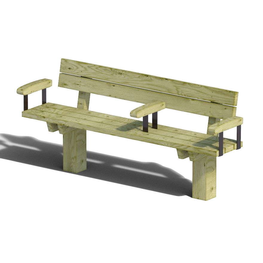 FAUTEUIL EN BOIS OUESSANT 3 PLACES