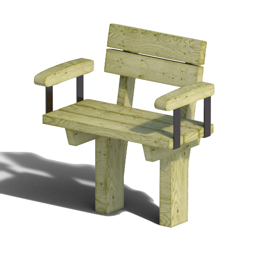 FAUTEUIL EN BOIS OUESSANT
