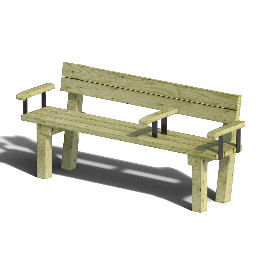 FAUTEUIL EN BOIS ROYAN 3 PLACES