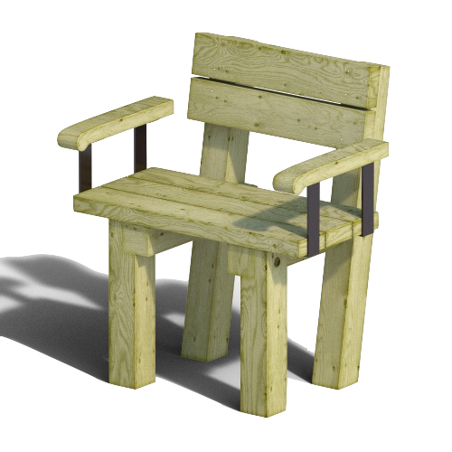 FAUTEUIL EN BOIS ROYAN