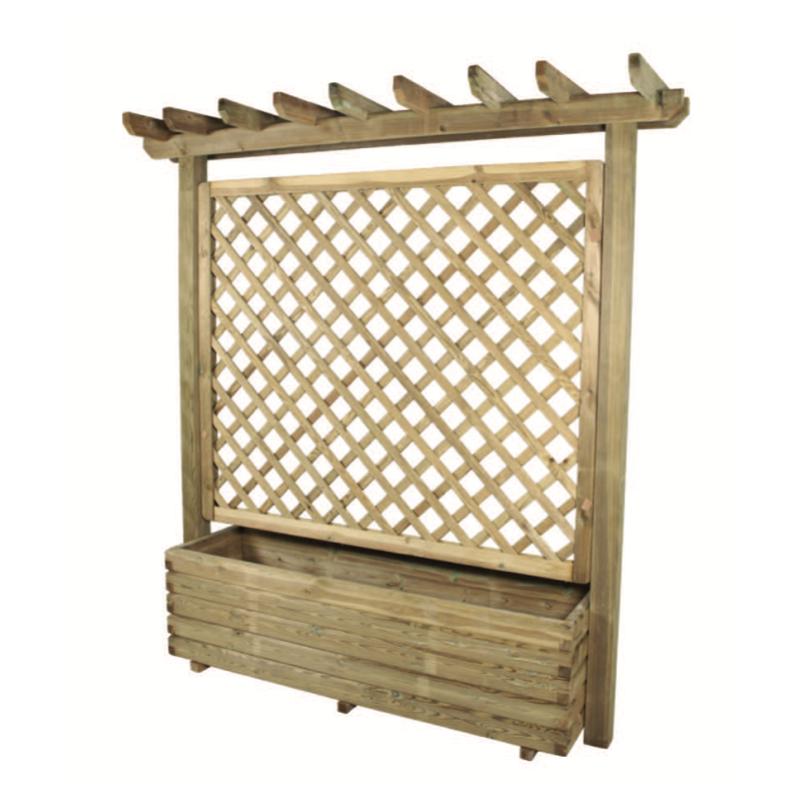 Jardinière en bois pour grimpante PLOUGASTEL