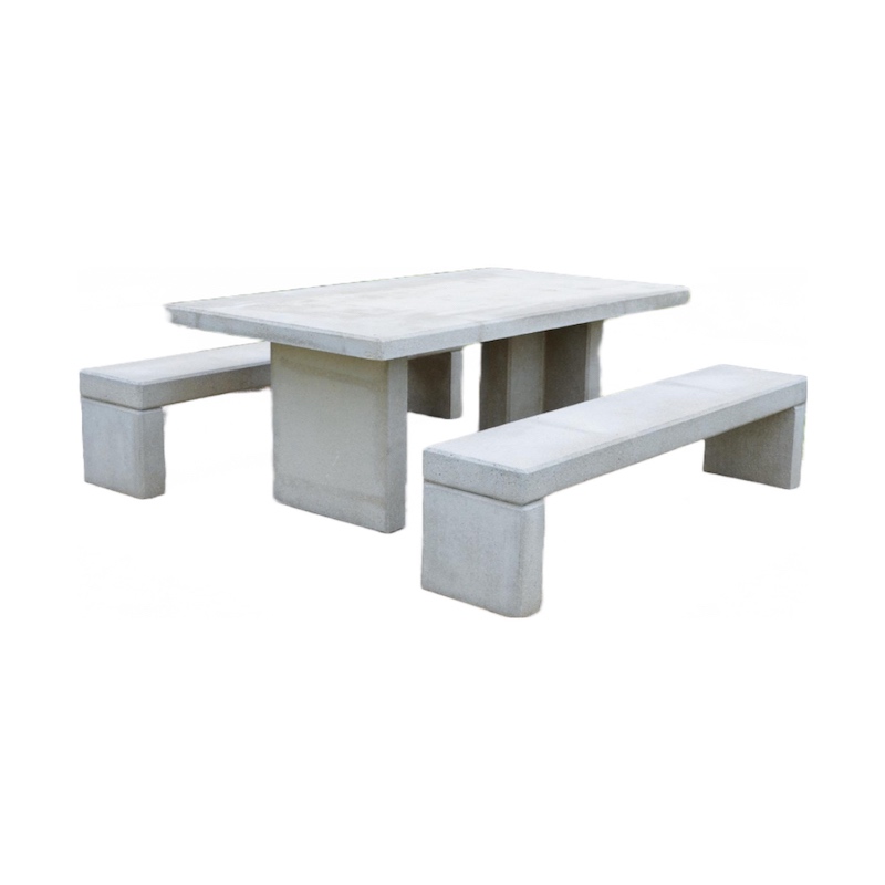 TABLE DE PIQUE-NIQUE ATHEMIS EN BÉTON GRIS