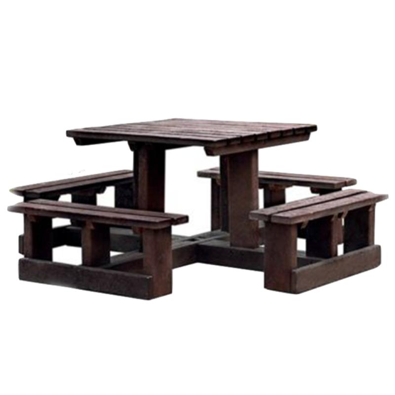 TABLE DE PIQUE-NIQUE EN PLASTIQUE RECYCLÉ PIKNIK MONOBLOC