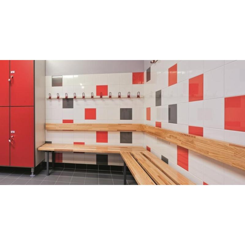 BANC MUR/SOL POUR VESTIAIRES