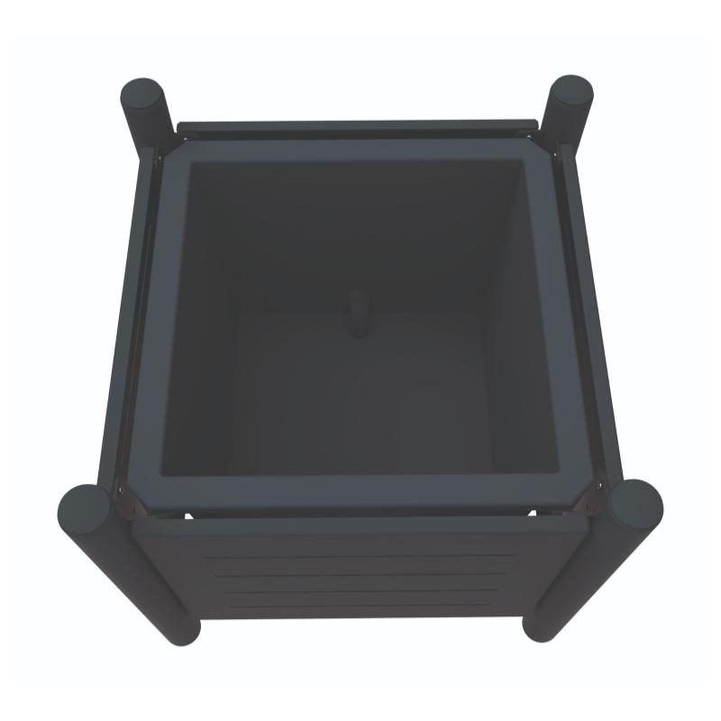 VIBRATO METAL Jardinière urbaine avec bac 75L