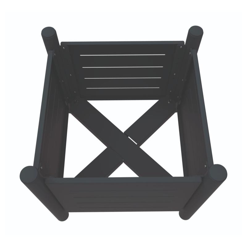 VIBRATO METAL Jardinière urbaine avec bac 75L