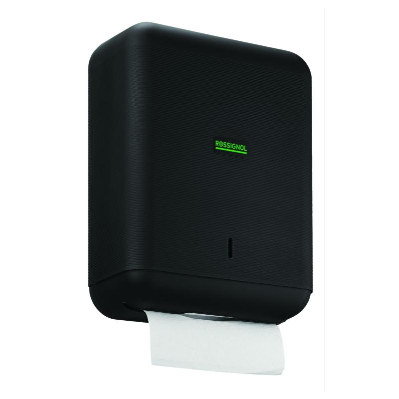ECLIPSE GREEN Distributeur essuie-mains 600F ABS 100% recyclé Noir mat