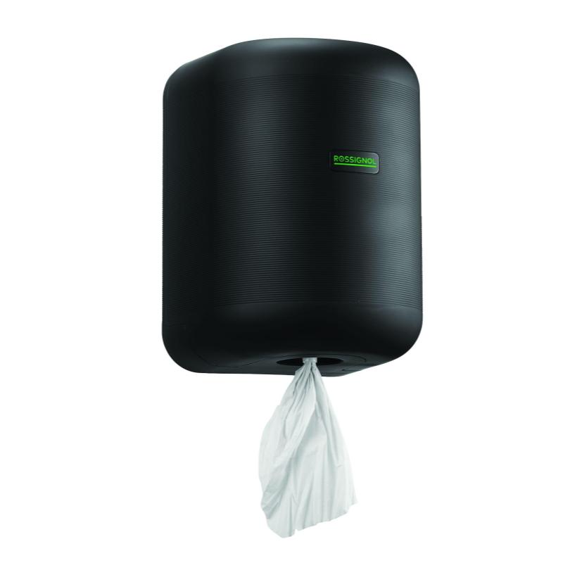 ECLIPSE GREEN Distributeur essuie-mains à dévidage central ABS 100% recyclé Noir mat